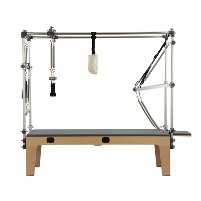 Premium Walnut Pilates Reformer Cadillac with Tower | 8-Spring Professional Studio Equipment
